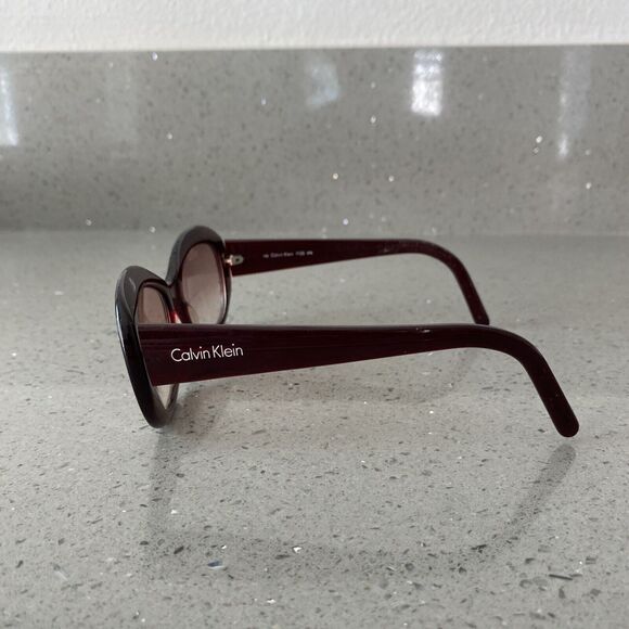 CALVIN KLEIN 140 712S 072 BURGUNDY EYEGLASSES FRAMES ONLY MADE IN ITALY  cateye - Picture 4 of 9